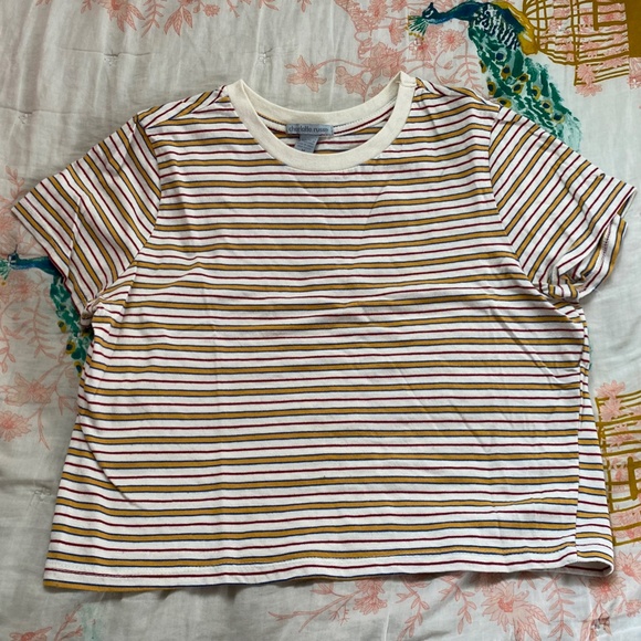 Striped Crop Tee - Picture 1 of 3
